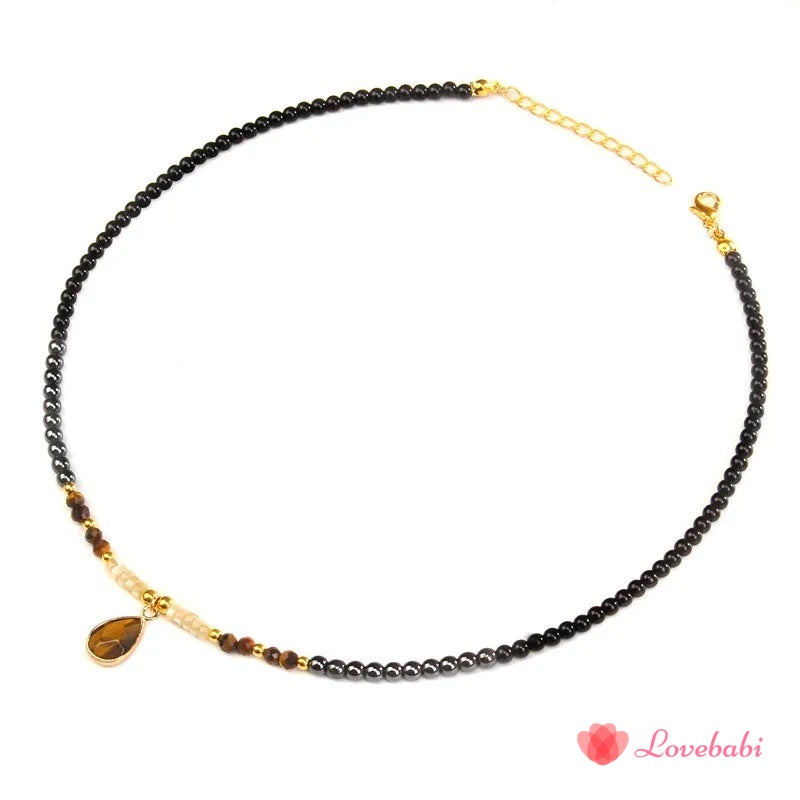 Natural Quartzs Drop Pendant Necklace