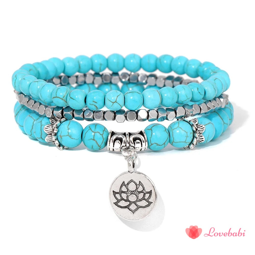 Blue Turquoises Stone Bracelet