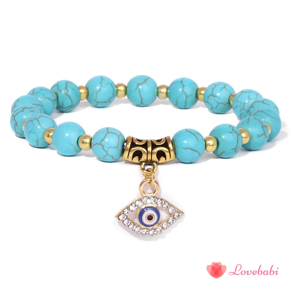 Blue Turquoises Stone Bracelet